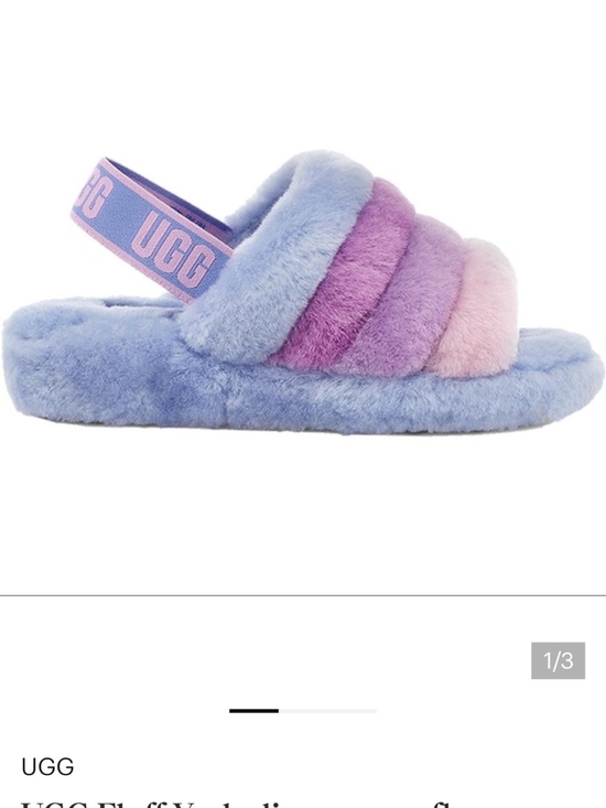UGG Shoes - UGG Fluff Yeah Multi-Color Slingback Slide - Purple, Pink